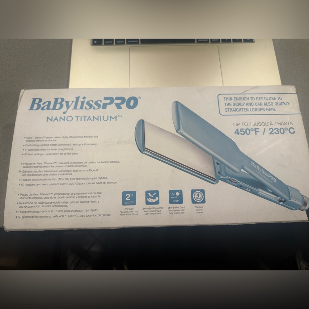 Babyliss Pro straightener 2 inches